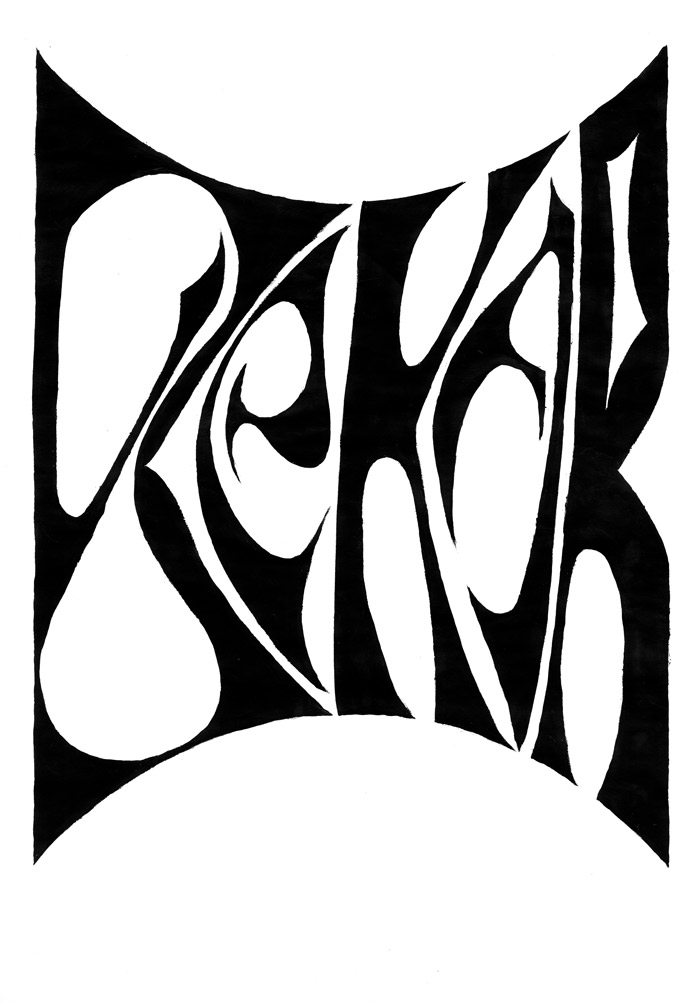 affiche typographique Bekar